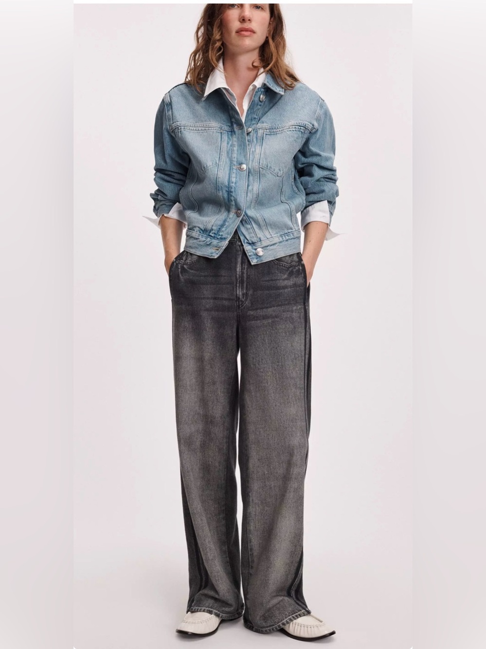 rag & bone Miramar Wide-Leg Track Pant (Cotton Terry)